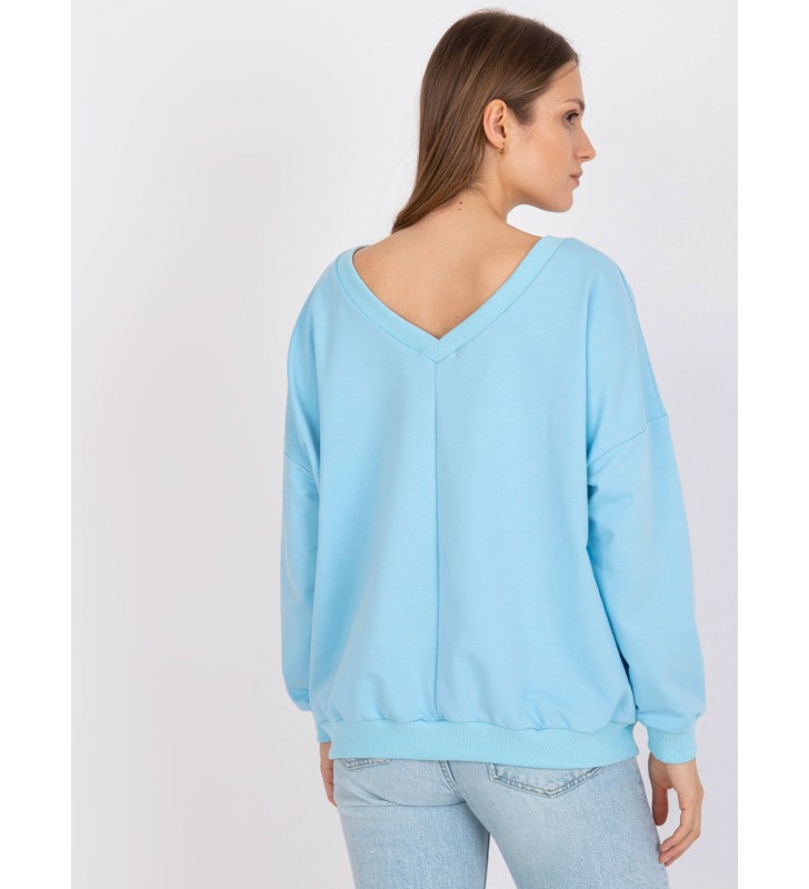 Bluza z nadrukiem FA-BL-7754.55P jasny niebieski