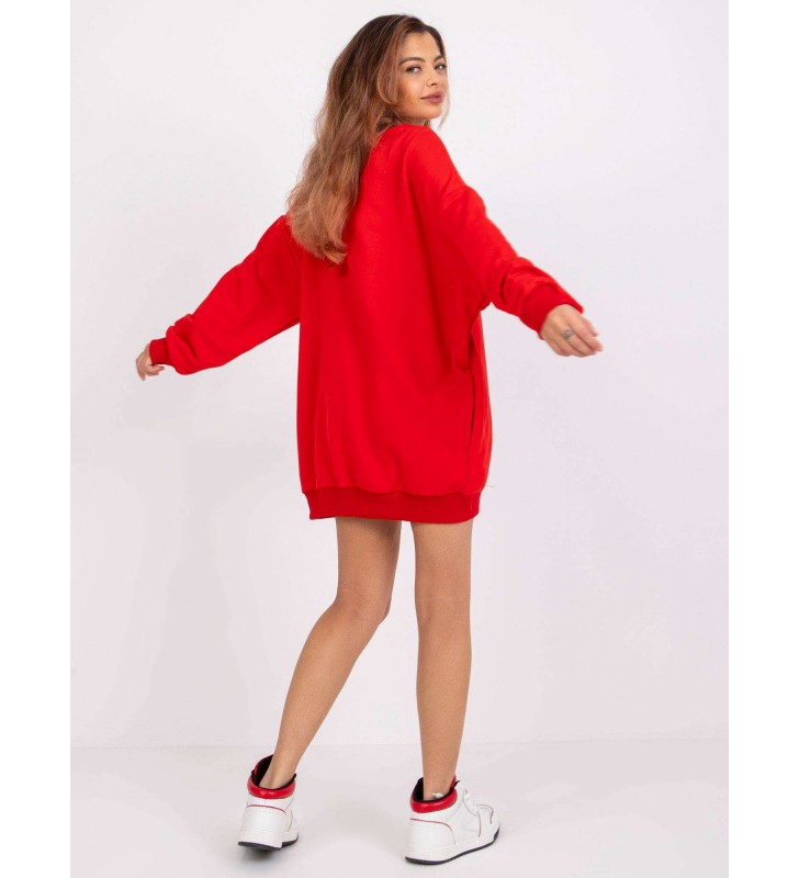 Bluza z nadrukiem FA-BL-7650.40 czerwony