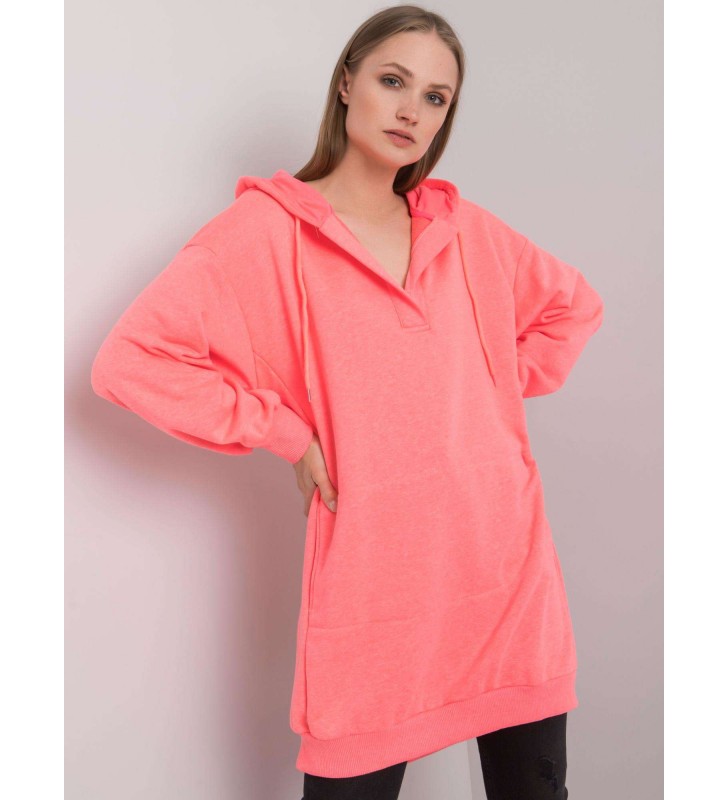 Bluza z kapturem EM-BL-ES-21-528.12X fluo różowy