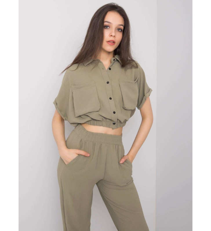 Komplet casualowy 346-KMPL-5002.61 khaki