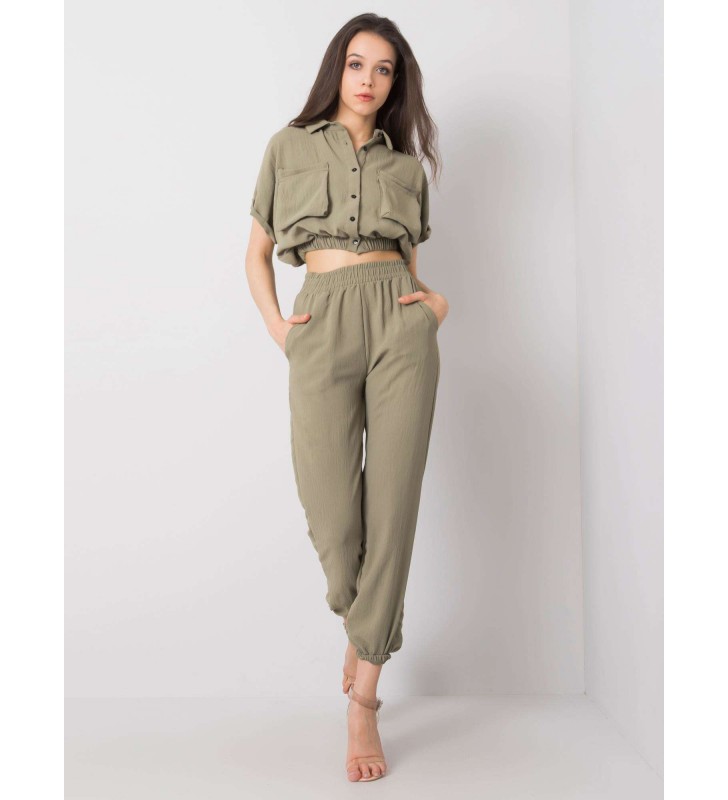 Komplet casualowy 346-KMPL-5002.61 khaki