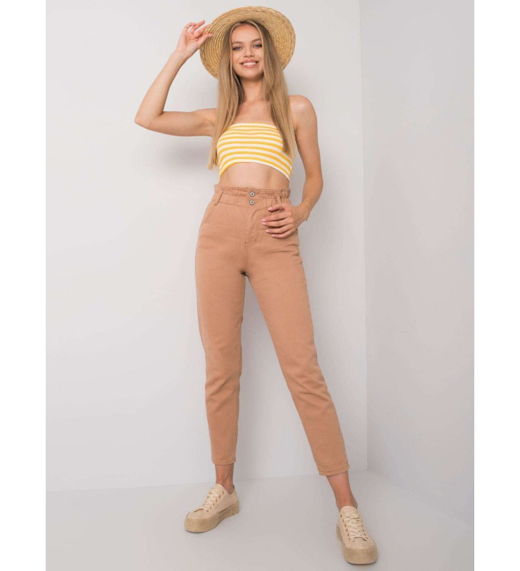 Spodnie jeans jeansowe 336-SP-2141.32P camelowy