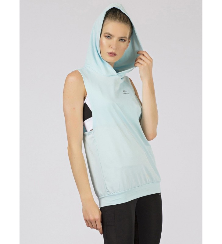 Bluza z kapturem 298-BZ-TL-97106.32 jasny niebieski