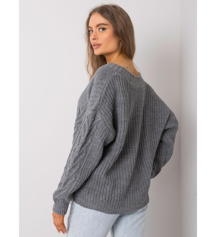 Sweter rozpinany TW-SW-BI-22022.97 ciemny szary