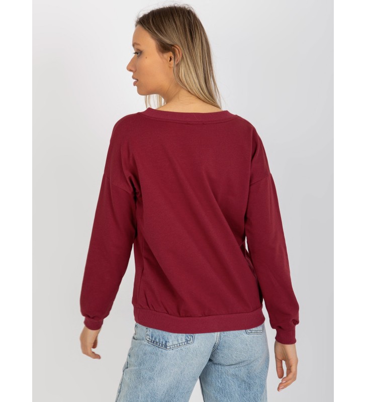 Bluzka longsleeves RV-BZ-8355.41X bordowy