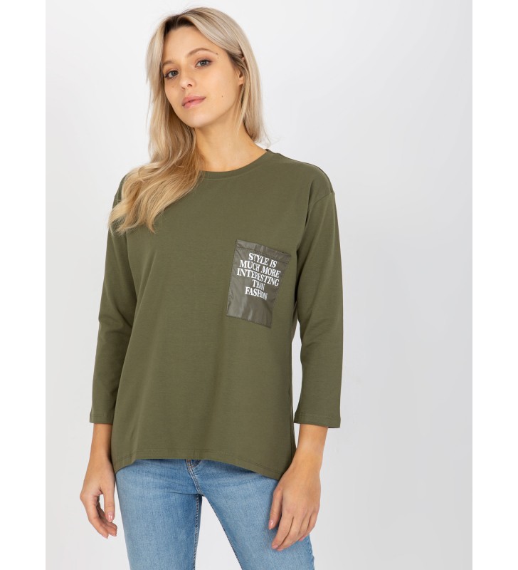 Bluzka na co dzień EM-BZ-N612.64P khaki