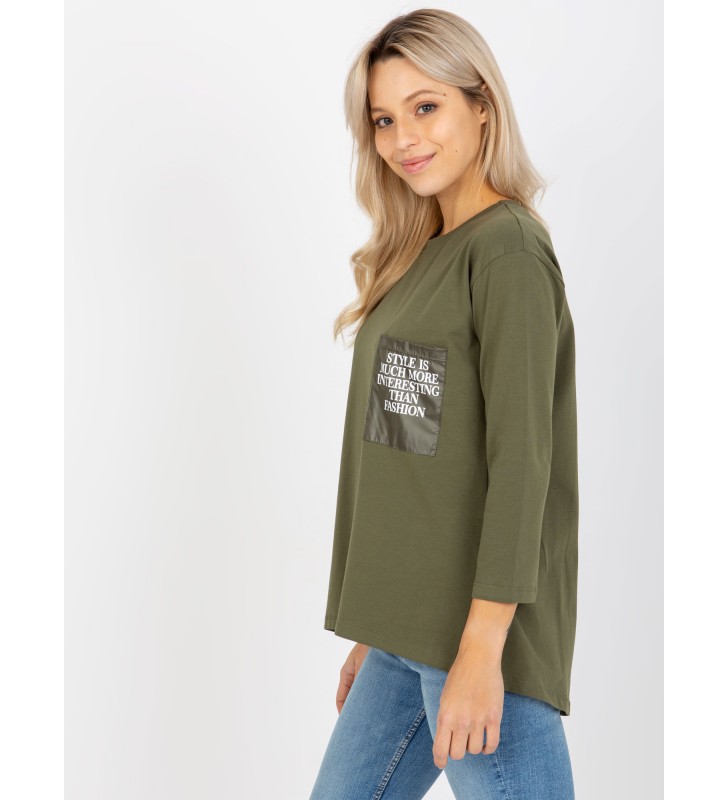 Bluzka na co dzień EM-BZ-N612.64P khaki