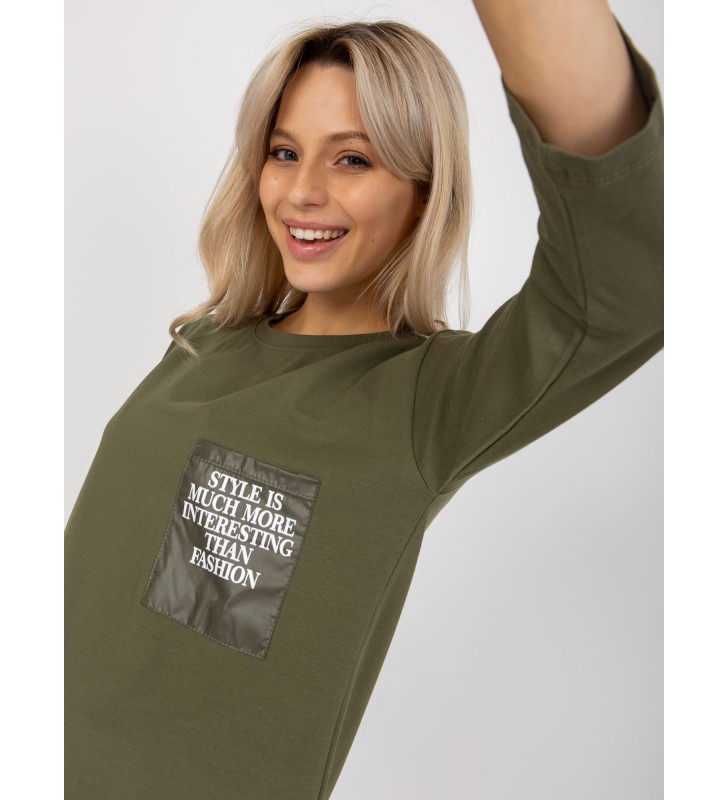 Bluzka na co dzień EM-BZ-N612.64P khaki