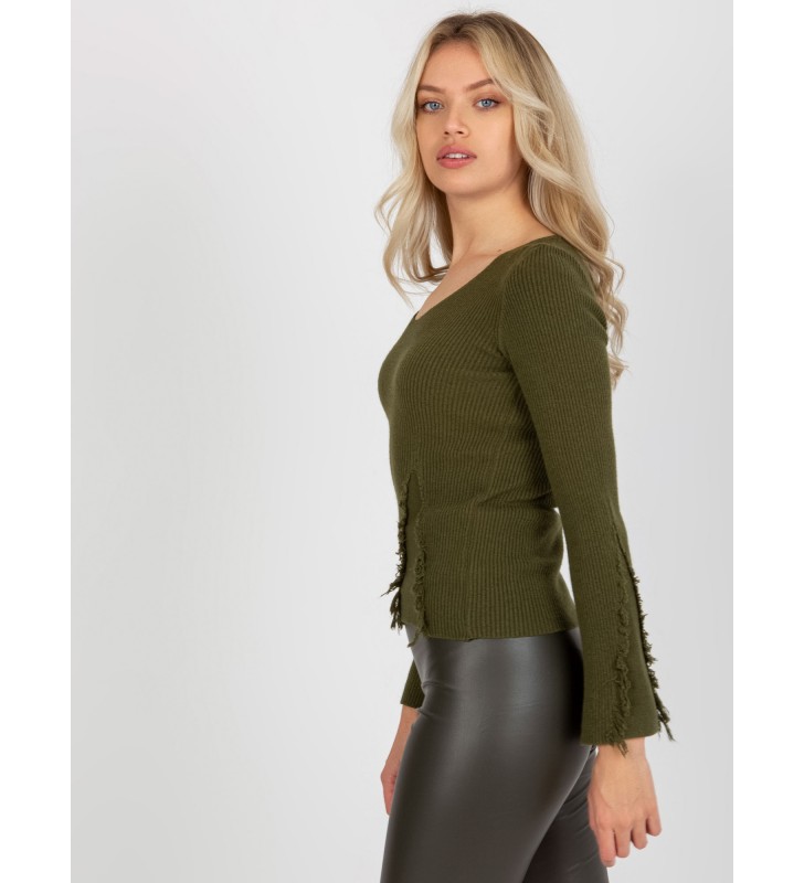 Sweter klasyczny VI-SW-20260.91P khaki