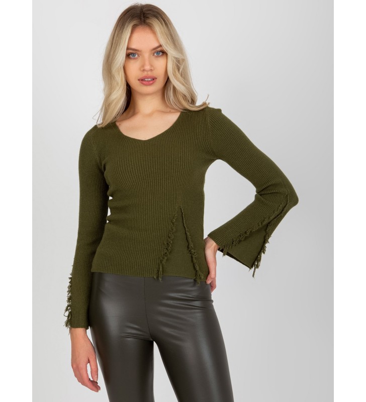 Sweter klasyczny VI-SW-20260.91P khaki