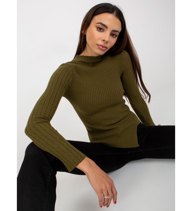 Sweter asymetryczny VI-SW-20298.41P khaki