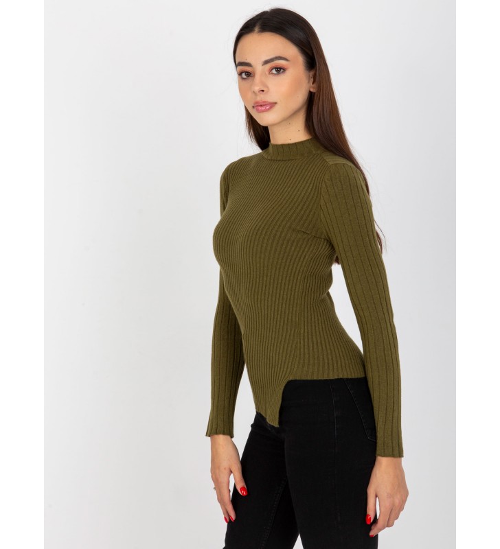 Sweter asymetryczny VI-SW-20298.41P khaki