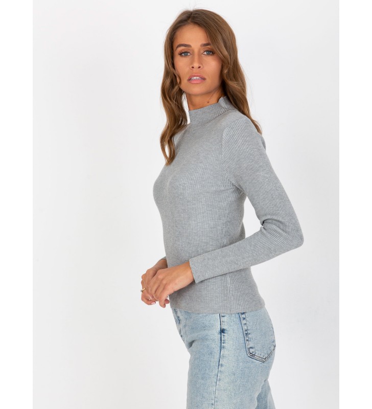 Sweter z golfem NM-SW-J52250.55 szary