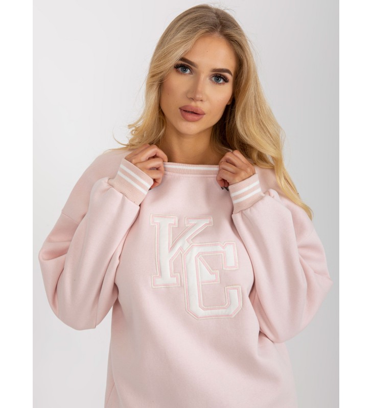 Bluza bez kaptura EM-BL-617-KC.86P jasny różowy