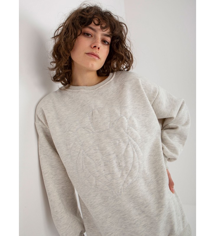 Bluza bez kaptura EM-BL-617-4.41P jasny szary