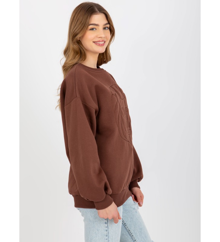 Bluza bez kaptura EM-BL-617-4.41P brązowy