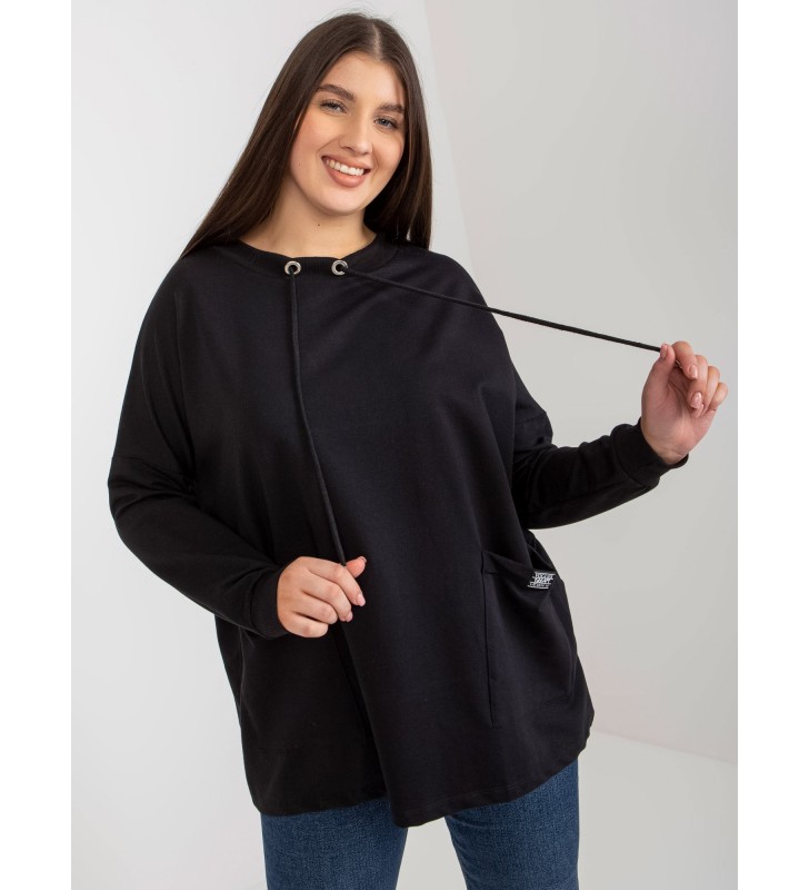 Bluzka plus size RV-BZ-8378.70 czarny