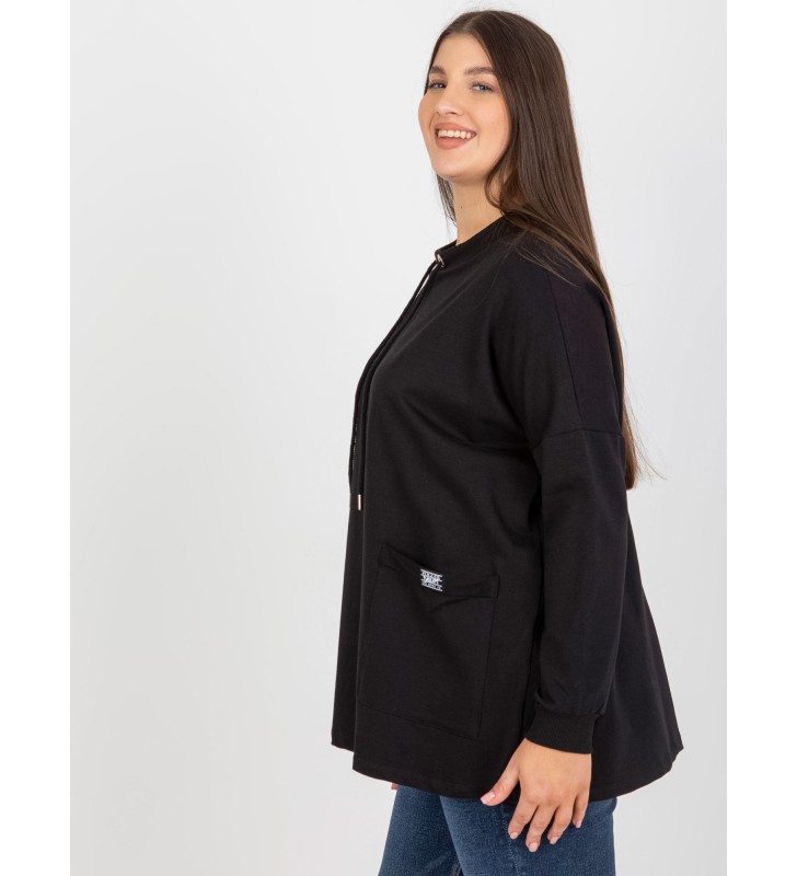 Bluzka plus size RV-BZ-8378.70 czarny