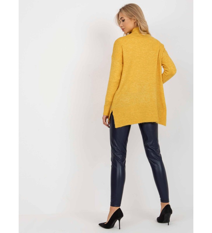 Sweter oversize RV-SW-7051.95P żółty