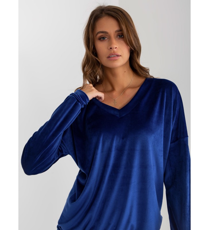 Bluza bez kaptura RV-BL-8441.07P kobaltowy