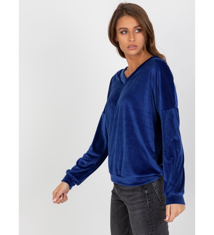 Bluza bez kaptura RV-BL-8441.07P kobaltowy