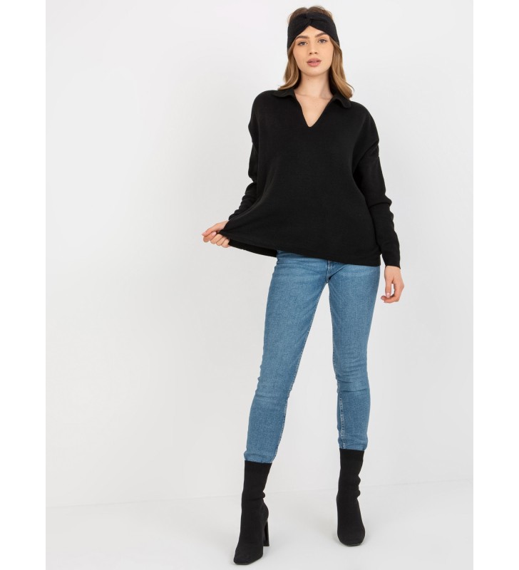 Sweter oversize TO-SW-1711.23P czarny