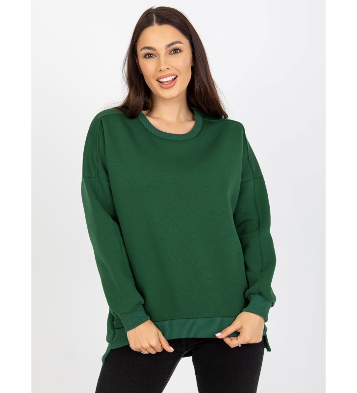 Bluza bez kaptura RV-BL-8261.51 ciemny zielony