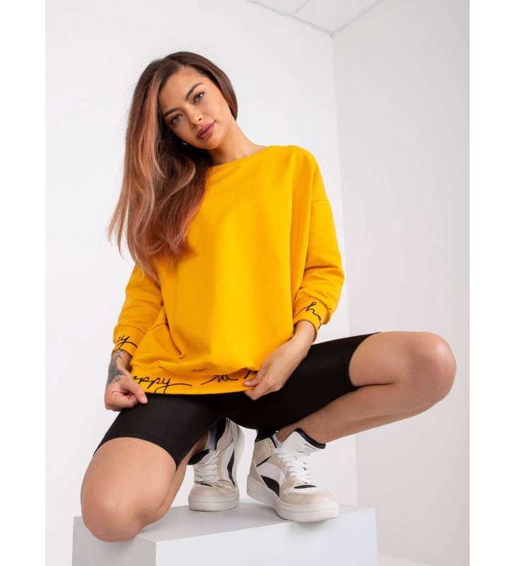 Bluza bez kaptura RV-BL-5978.06P ciemny żółty