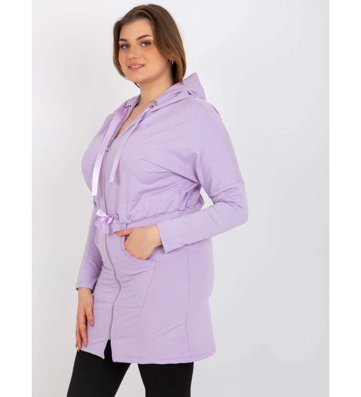 Bluza plus size EM-BL-HW-20-464.02P jasny fioletowy