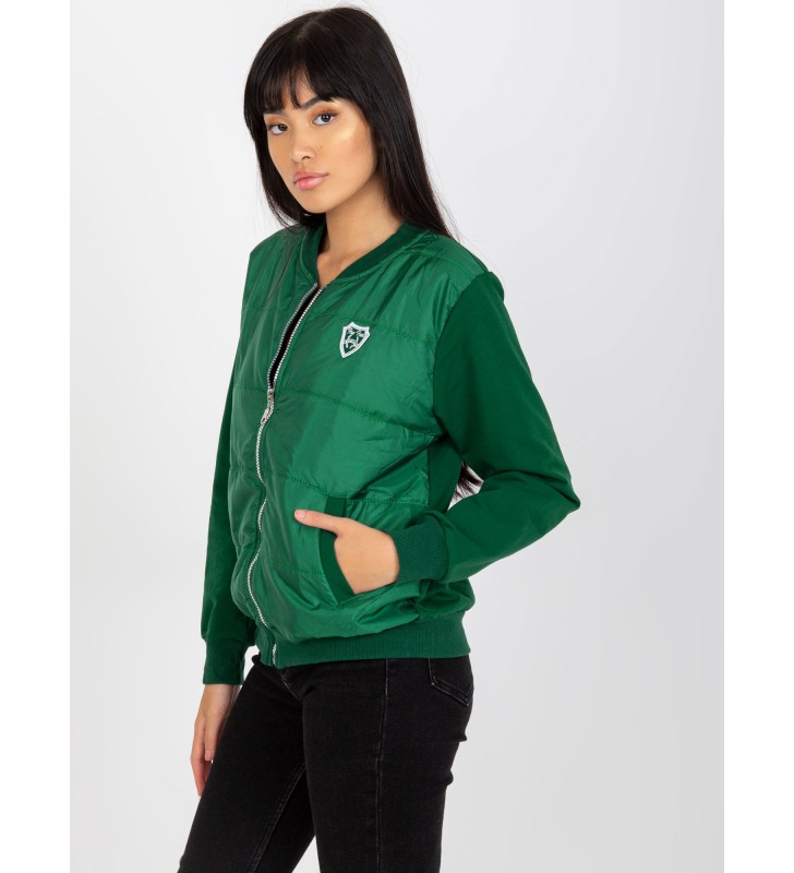 Bluza bomberka RV-BL-8229.69P ciemny zielony