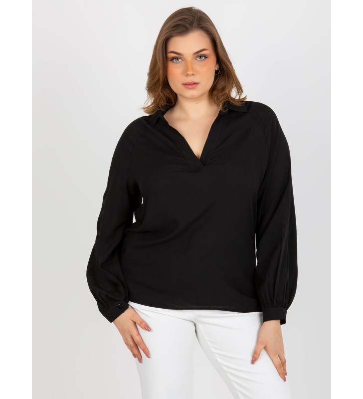 Koszula plus size LK-KS-509032.88P czarny