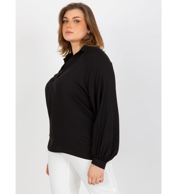 Koszula plus size LK-KS-509032.88P czarny