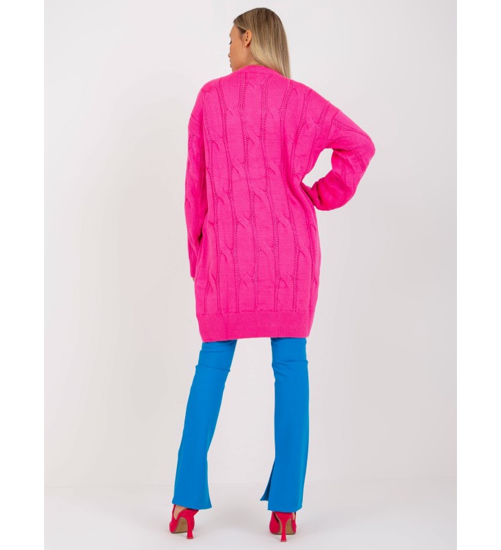 Sweter dzianinowa LC-SW-0297.35P fluo różowy