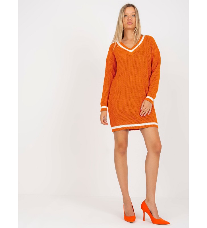 Sweter dzianinowa LC-SW-8023.55P ciemny pomarańczowy