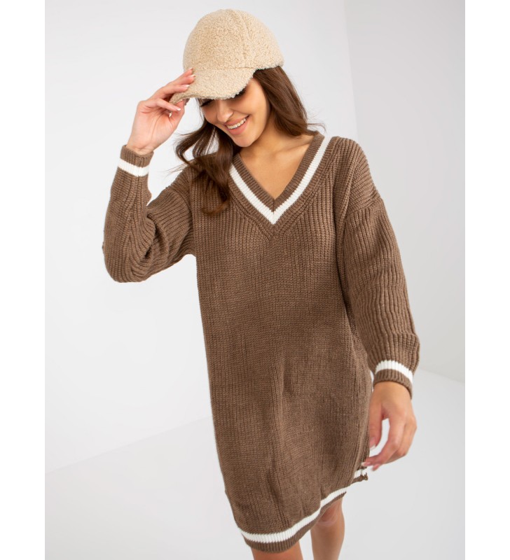 Sweter dzianinowa LC-SW-8023.55P brązowy