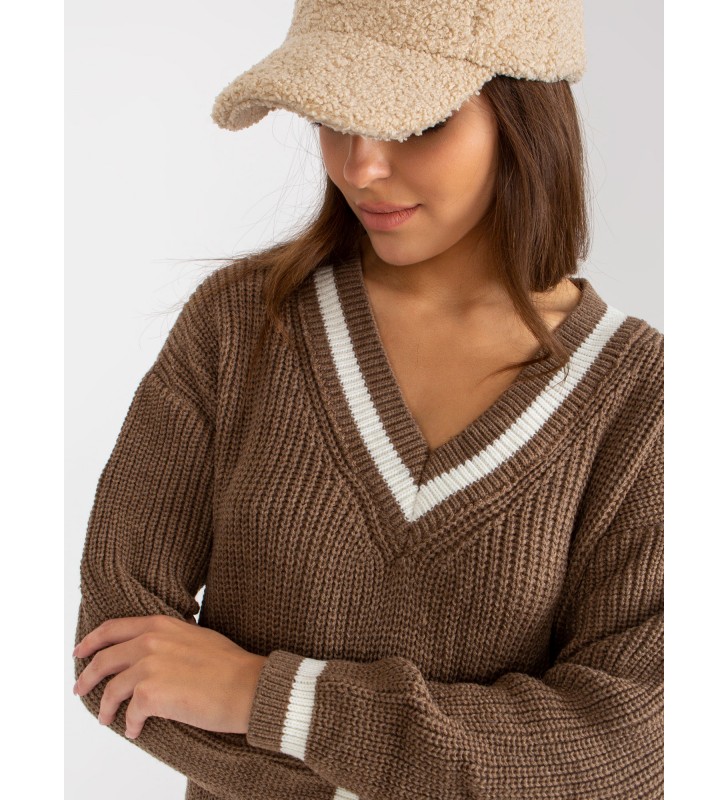 Sweter dzianinowa LC-SW-8023.55P brązowy