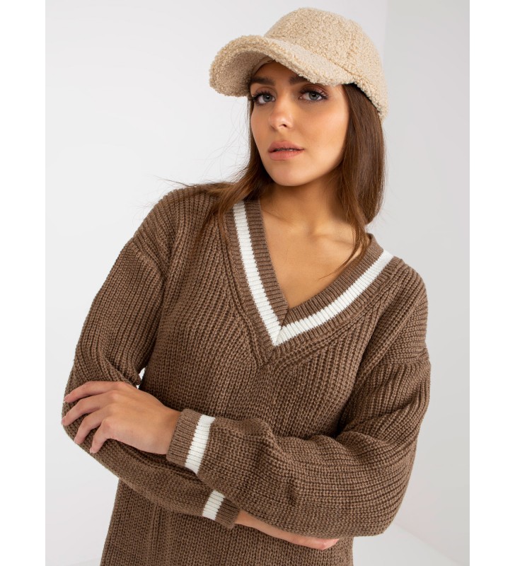 Sweter dzianinowa LC-SW-8023.55P brązowy