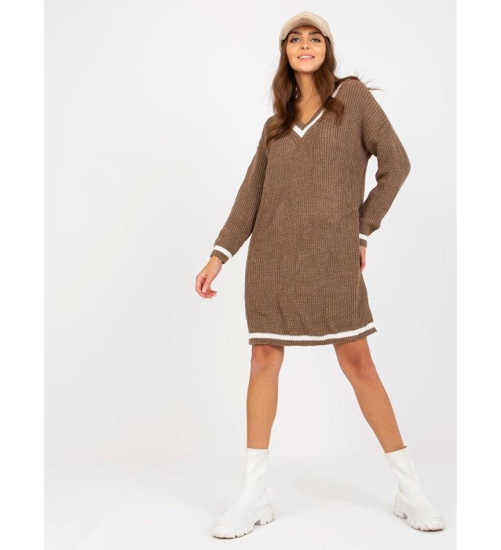 Sweter dzianinowa LC-SW-8023.55P brązowy