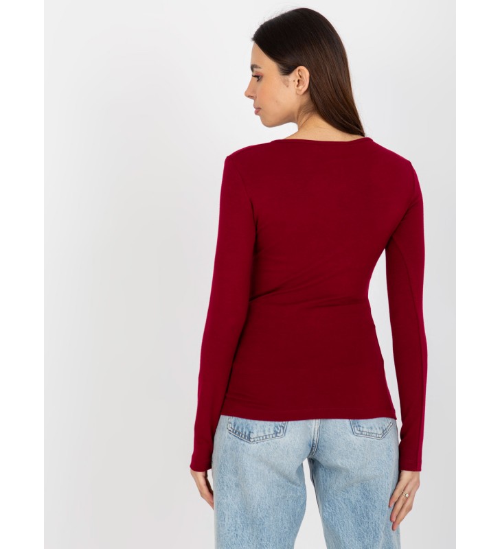 Bluzka longsleeves EM-BZ-784.33P bordowy