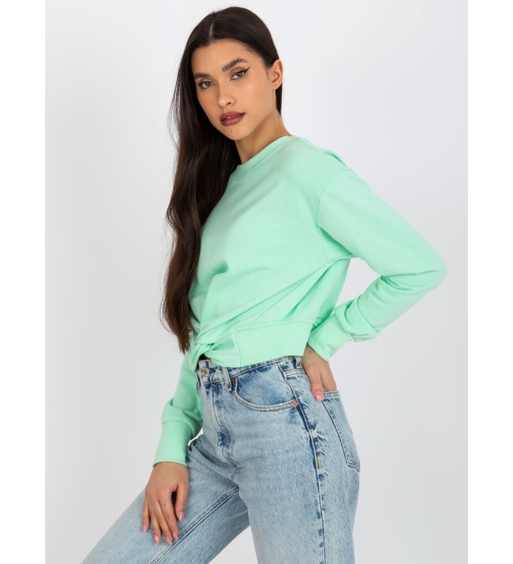 Bluza bez kaptura EM-BL-HS-21-571.71 mietowy