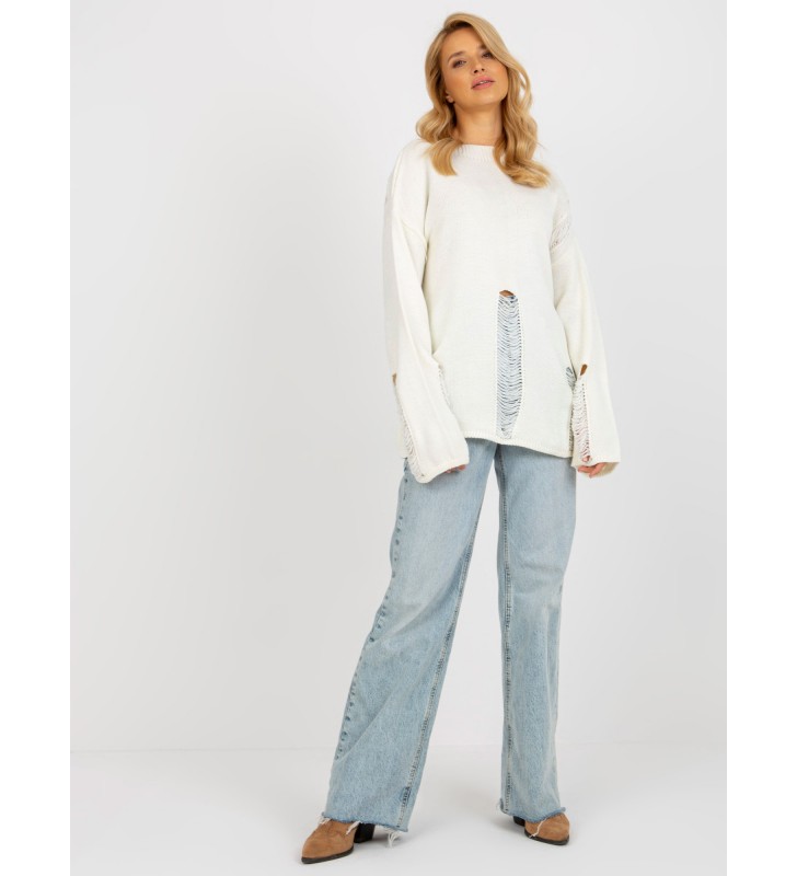 Sweter oversize BA-SW-8043.03 ecru