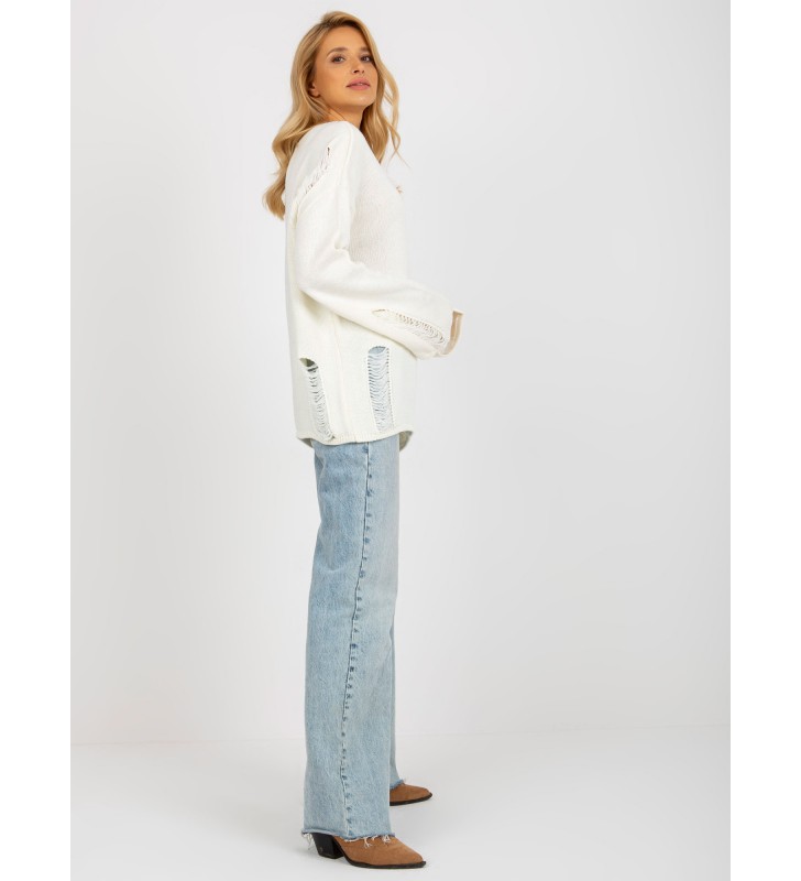 Sweter oversize BA-SW-8043.03 ecru