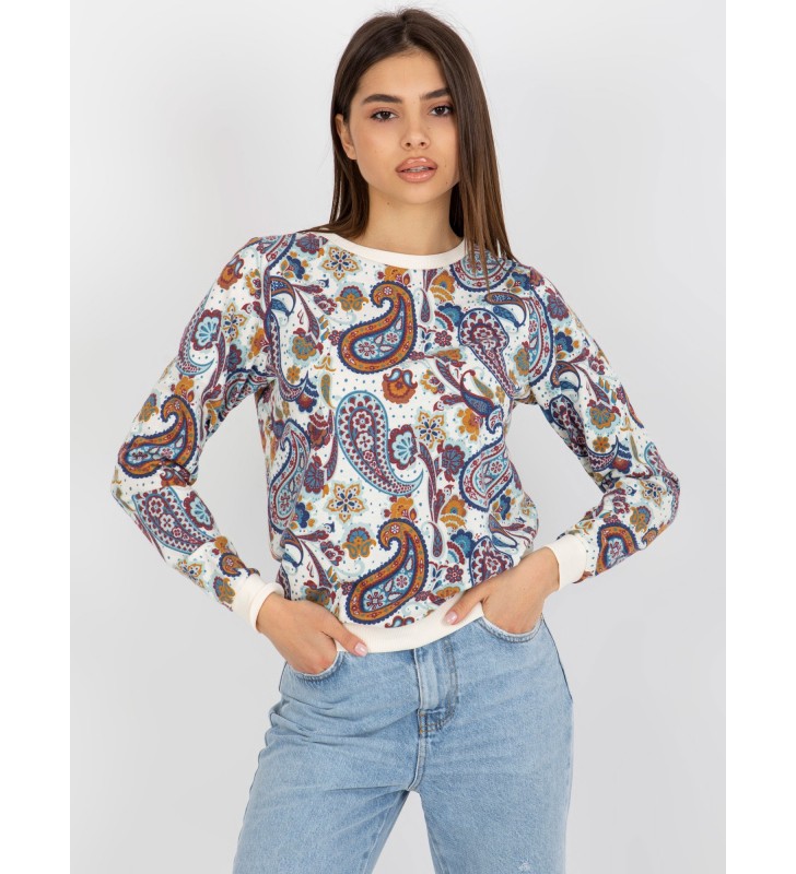 Bluza z nadrukiem TO-BL-2702.19 ecru