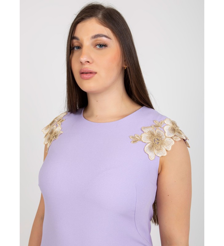 Sukienka plus size LK-SK-506605.31P jasny fioletowy