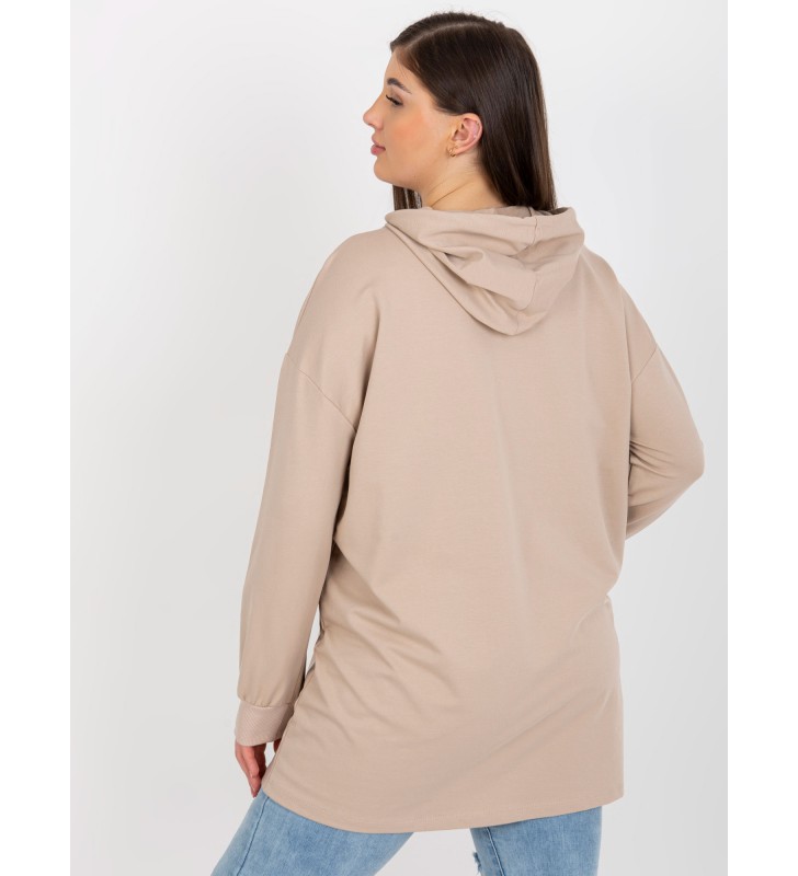 Bluza plus size RV-BL-8258.34 beżowy