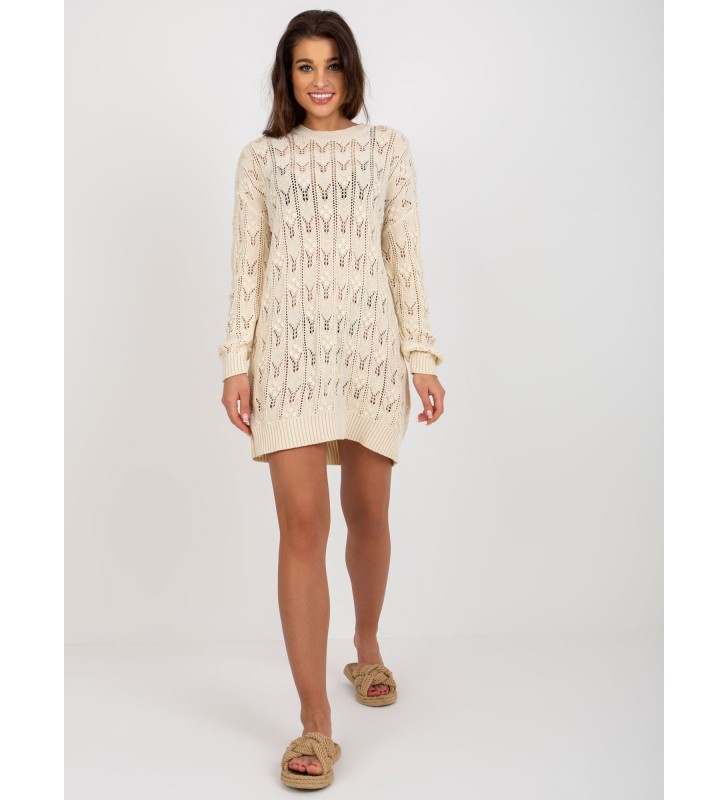 Sweter dzianinowa BA-SW-9000.31P jasny beżowy