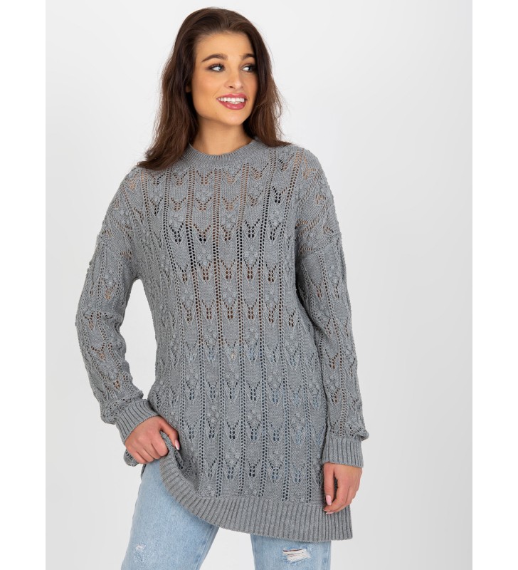 Sweter dzianinowa BA-SW-9000.31P szary