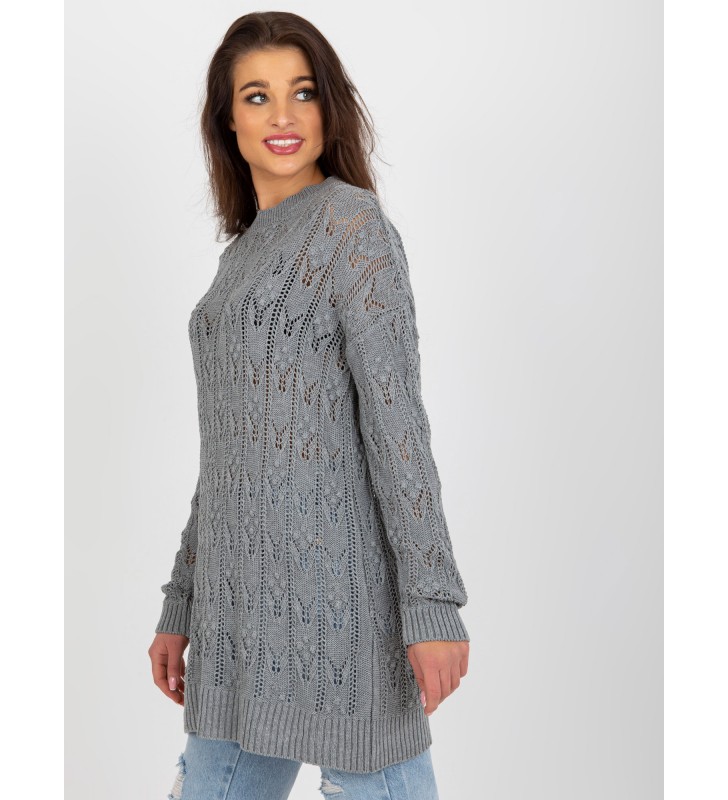 Sweter dzianinowa BA-SW-9000.31P szary