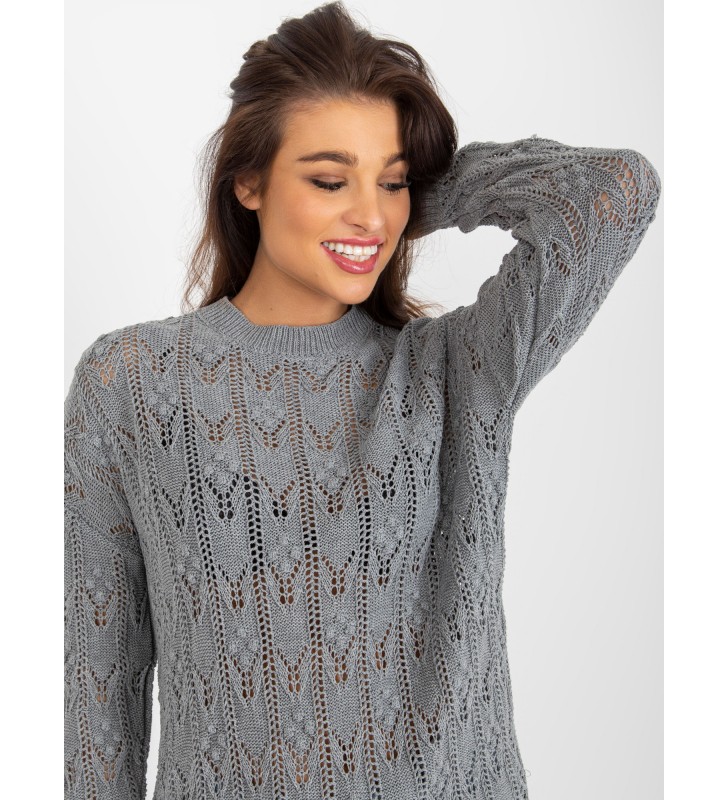 Sweter dzianinowa BA-SW-9000.31P szary