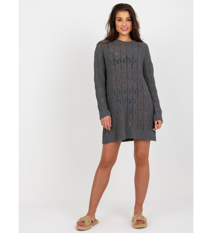 Sweter dzianinowa BA-SW-9000.31P ciemny szary